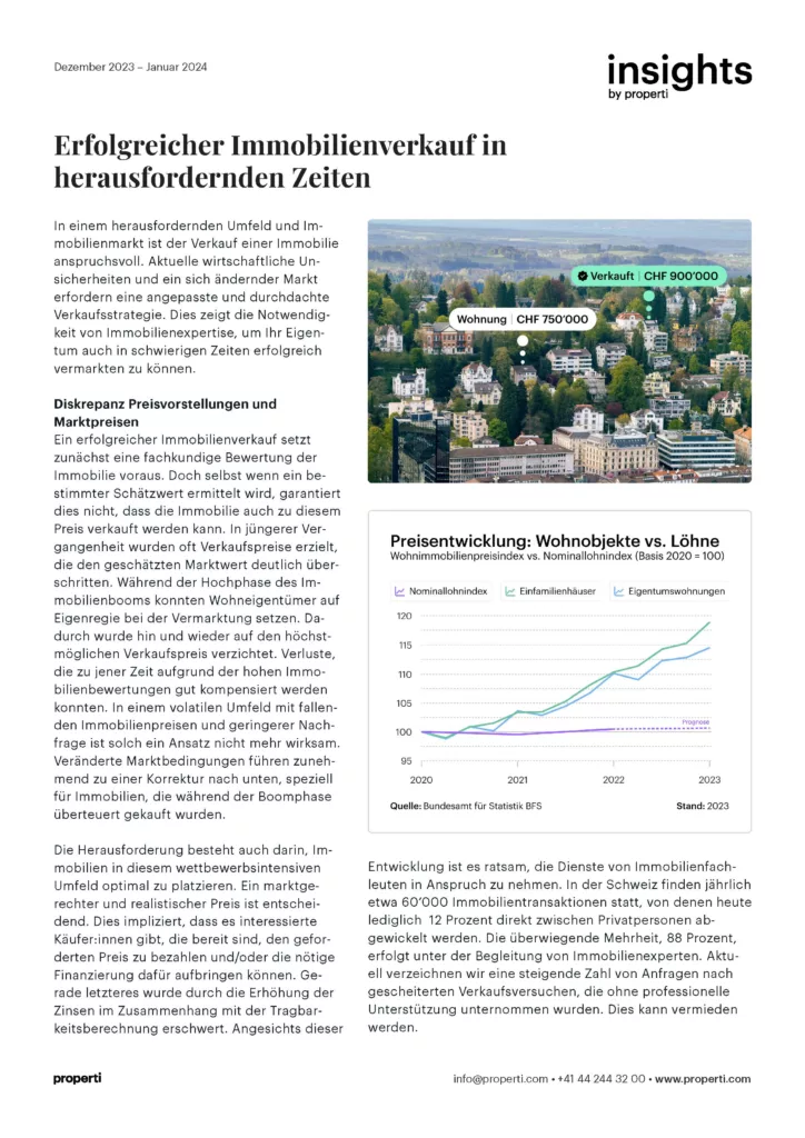 Anteprima dell'approfondimento sulle vendite immobiliari in tempi difficili