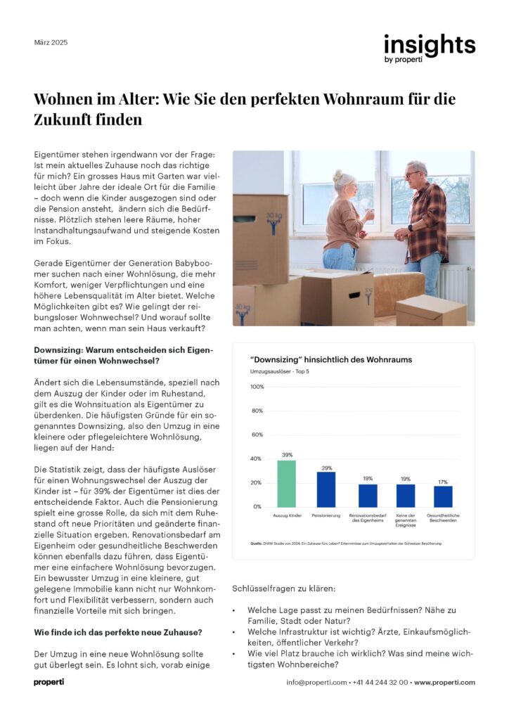 Insights Wohnen im Alter: Wie Sie den perfekten Wohnraum für die
Zukunft finden DE