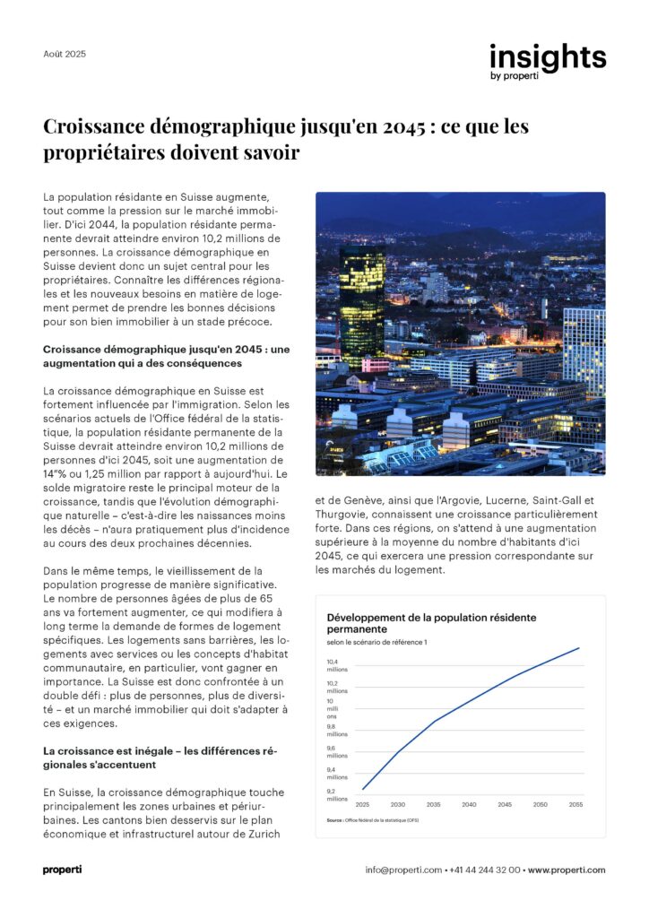 Insights, Croissance démographique jusqu'en 2045 : ce que les propriétaires doivent savoir FR