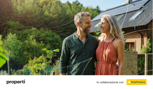 Foto per la stampa: collaborazione tra PostFinance e properti